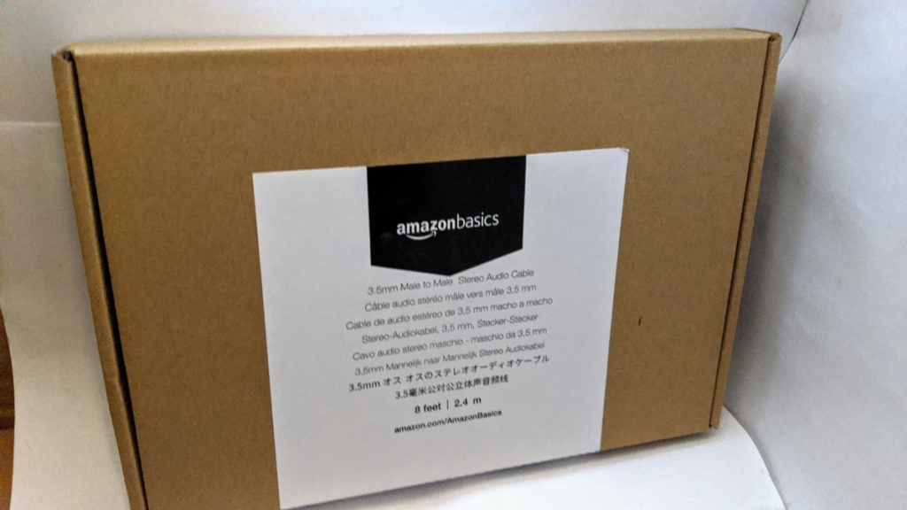 Amazonベーシック ステレオミニプラグ オーディオケーブル 3.5mm 2.4m